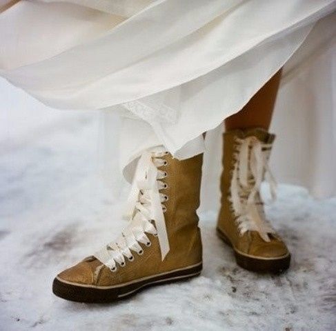 Will you wear boots under your wedding dress?