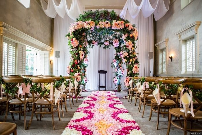 Summer Ceremony Decors with Flowers