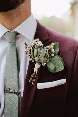 Burgundy tux