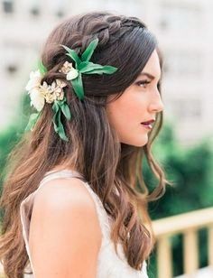 Flowers or no flowers in your hair for the wedding?