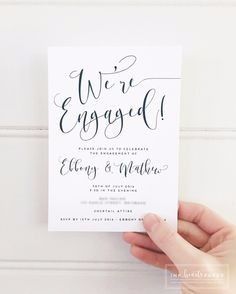 Send your invites for your engagement party!
