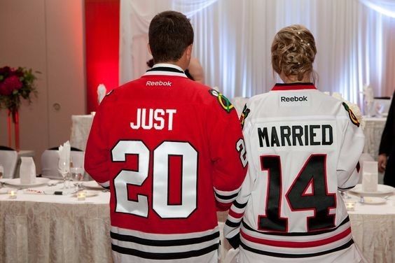 Hockey themed wedding inspiration