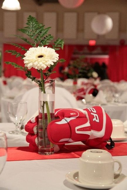 Hockey themed wedding inspiration