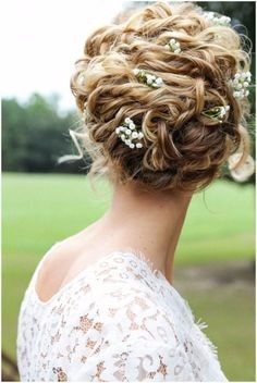 Updo curly hair
