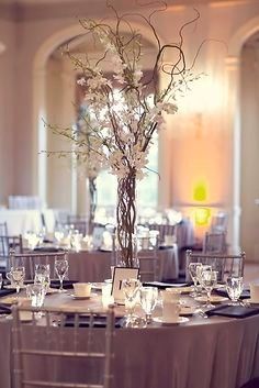 Modern wedding centerpieces