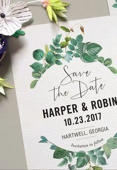 Modern wedding invitations