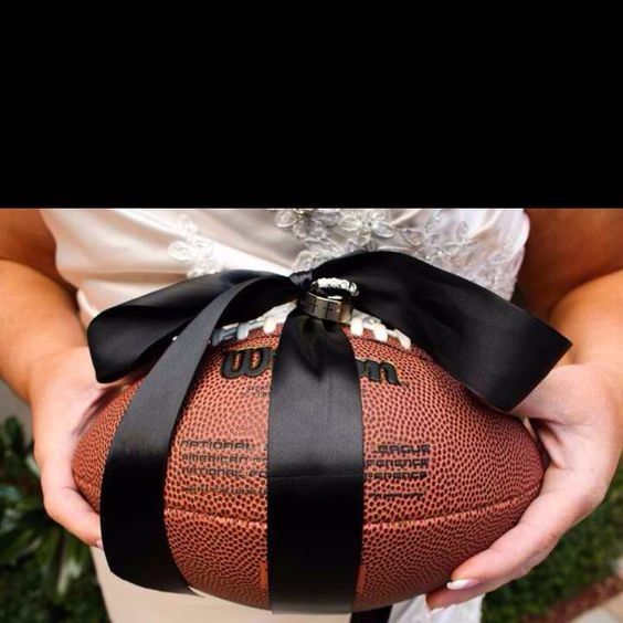 Football and ribbon