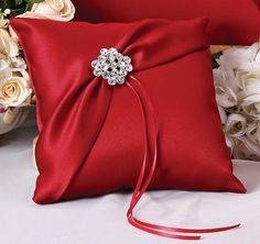 Silk ring pillow