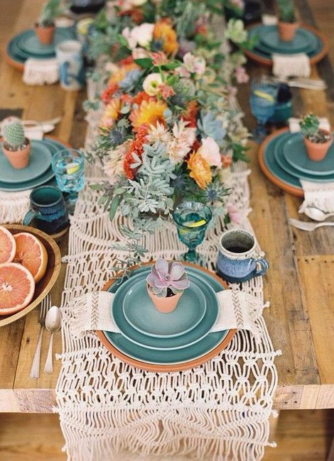 Boho tablescape