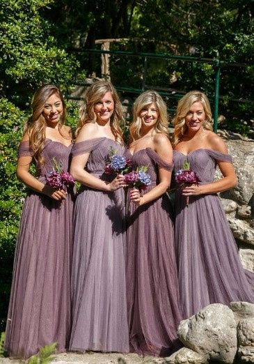 Whimsical lilac dresses