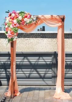 Coral Ceremony Arch