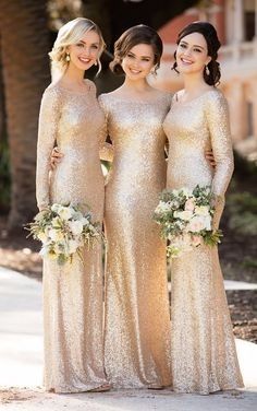 Metallic bridesmaids