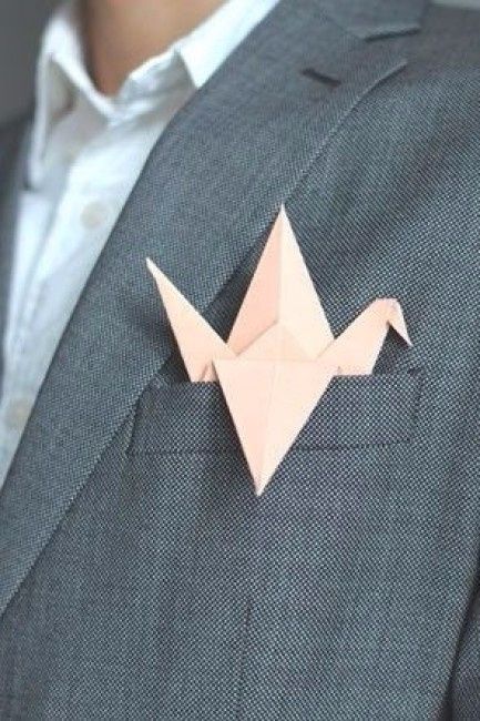 Origami Boutonniere