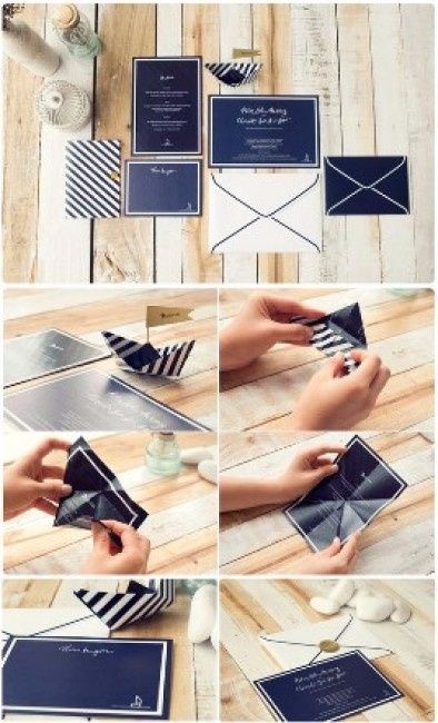 Origami invitations