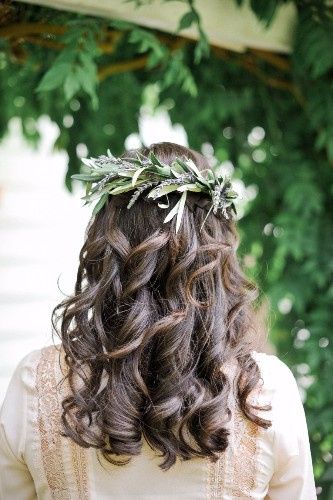 Curls and crown