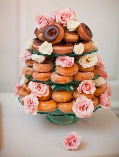 Pink Flowers and Doughnuts