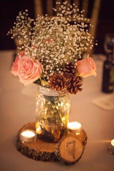 Rustic witrh baby breath