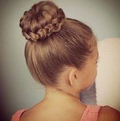 Lace braided bun