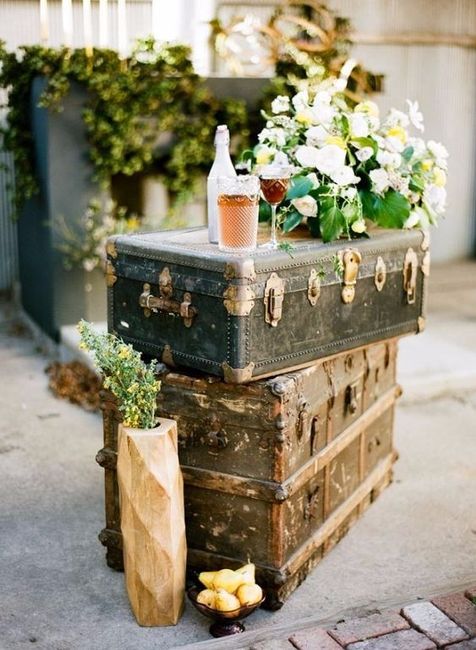 Vintage Decoration with Chest