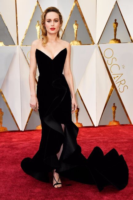 Brie Larson in Oscar de la Renta