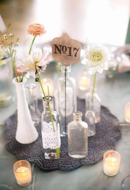 Vintage Table Centerpieces