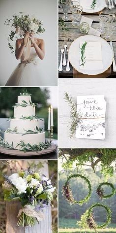 Paleta de colores: Matrimonio en blanco