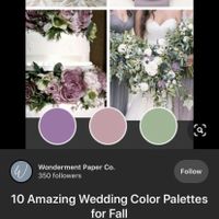 Wedding dress is dusty rose/pink , what to do for bridesmaids and a wedding theme ?! - 1