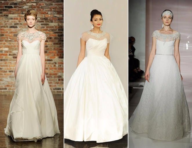 Do you like the jewerled wedding dress necklines?