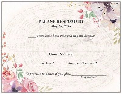 rsvp - Wording 3