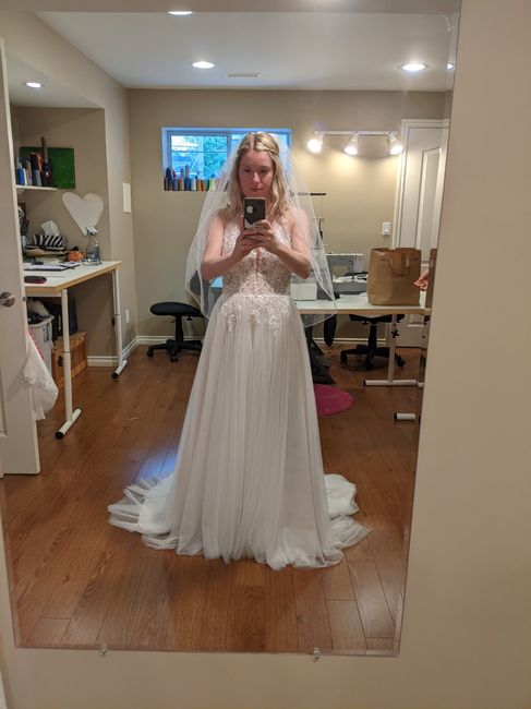 1 Month Out & feeling frumpy in my wedding dress 1