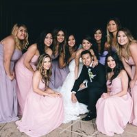 With our bridesmaids 