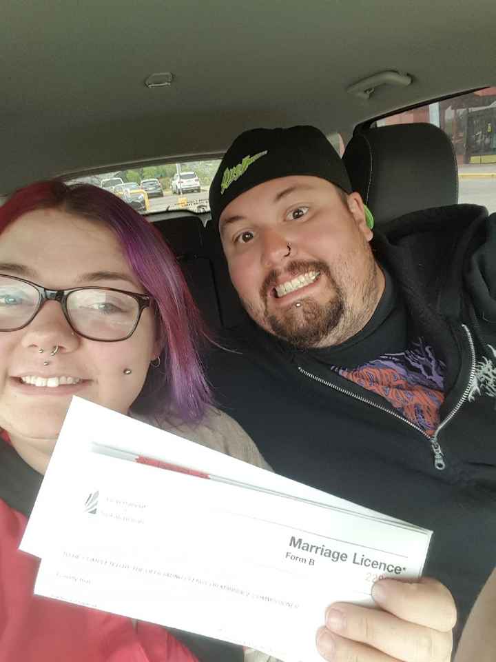 Just got our wedding license! - 1