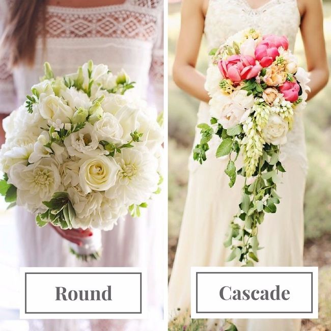 Round or cascade bouquet?