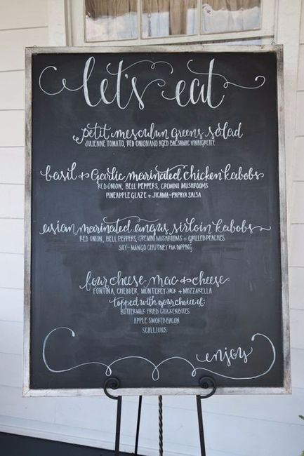 Menu board