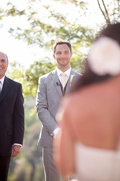 What reaction do you expect from your groom when he sees you?