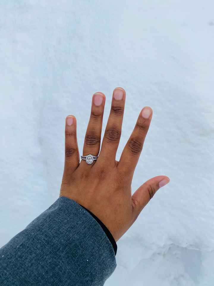 Has anyone had their pave engagement rings resized? - 1