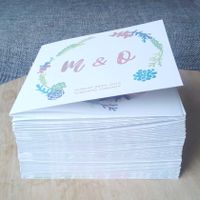 Handmade, Silkscreen-Printed Invties