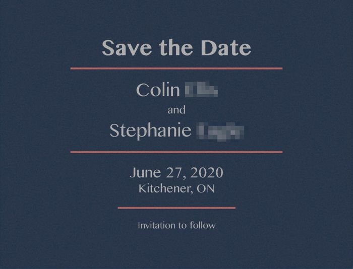 Save the Date - Back
