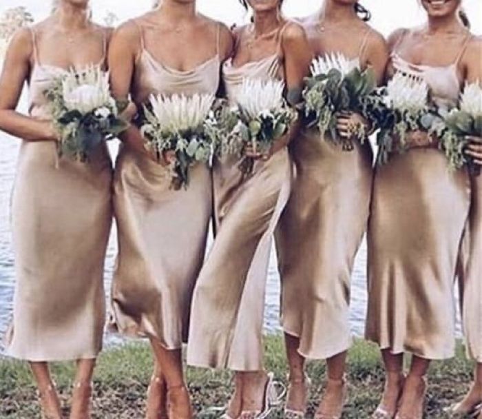 Silk/satin bridesmaids dresses 1
