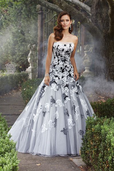 Wedding dresses with pops of black - 2