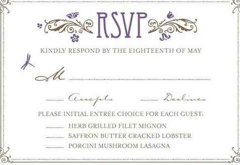 rsvp Wording... - 1