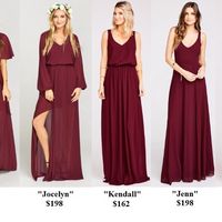 We chose Merlot Chiffon for our fall wedding