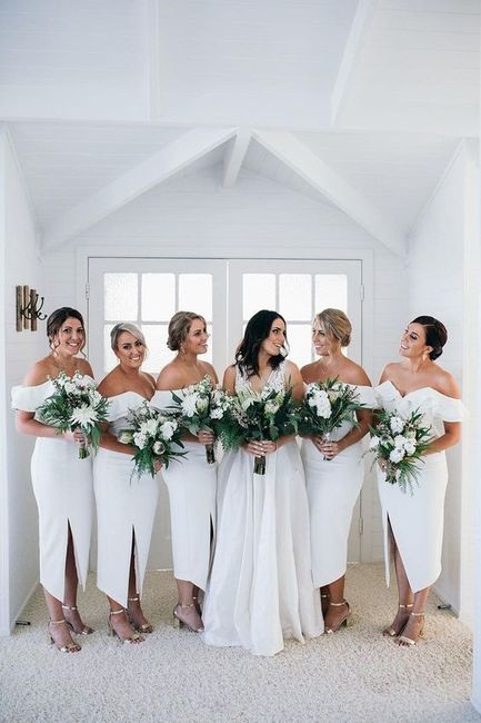 Bridesmaids dresses/colour scheme 1