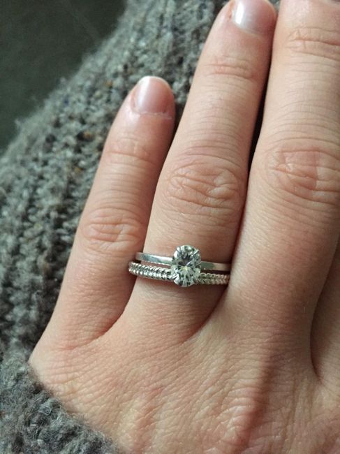 Does your wedding band match your engagement ring? Or is it different? 10