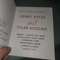 Writing on invitations - 1
