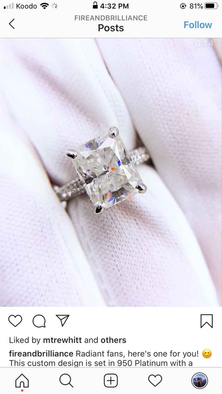 Post your moissanite engagement rings! - 1