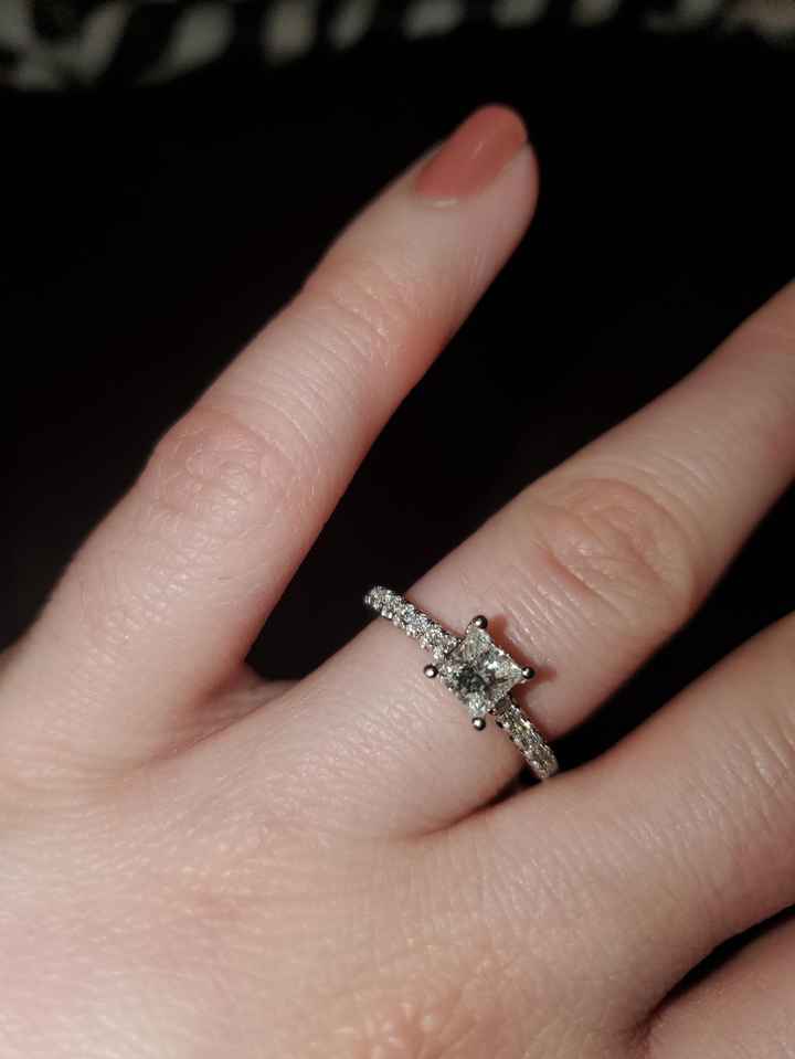 Has anyone had their pave engagement rings resized? - 1