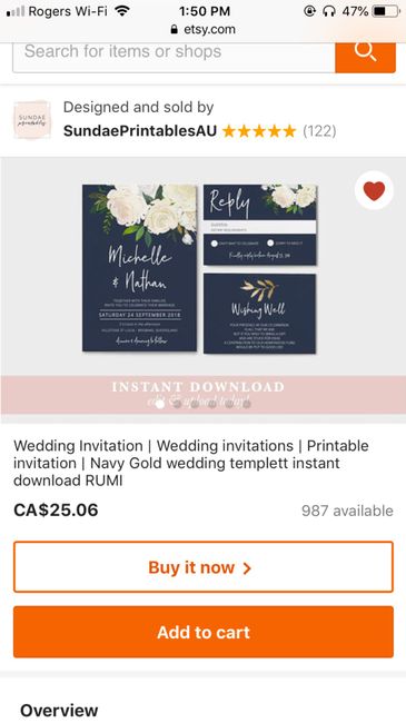 Invitations: Floral or Non-Floral? 6