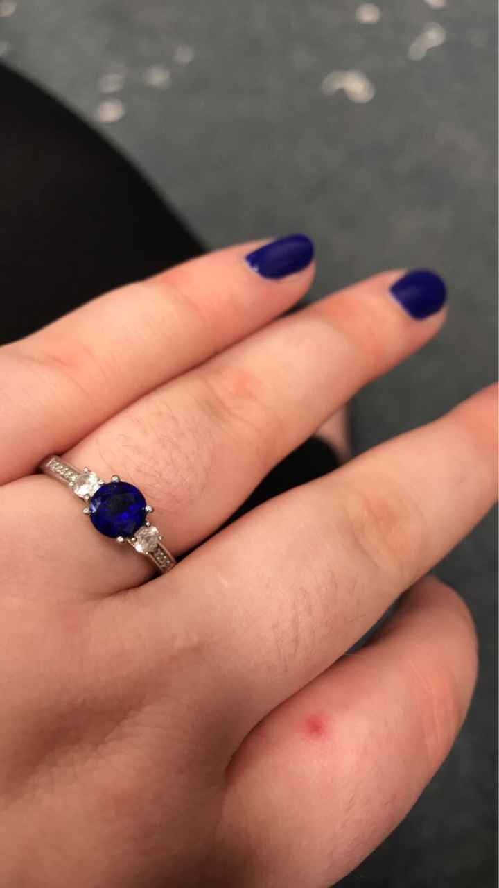 Show off your gemstone engagement rings! - 1