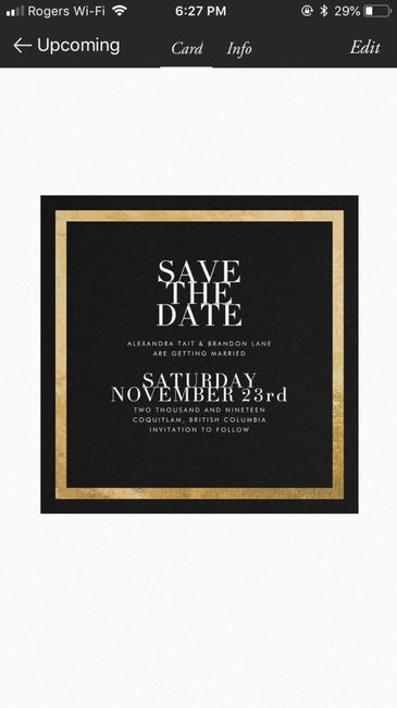 What is your Save The Date style? 2